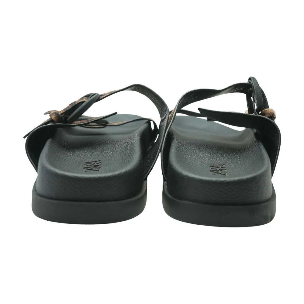Black Casual Slide Sandals - Image 2