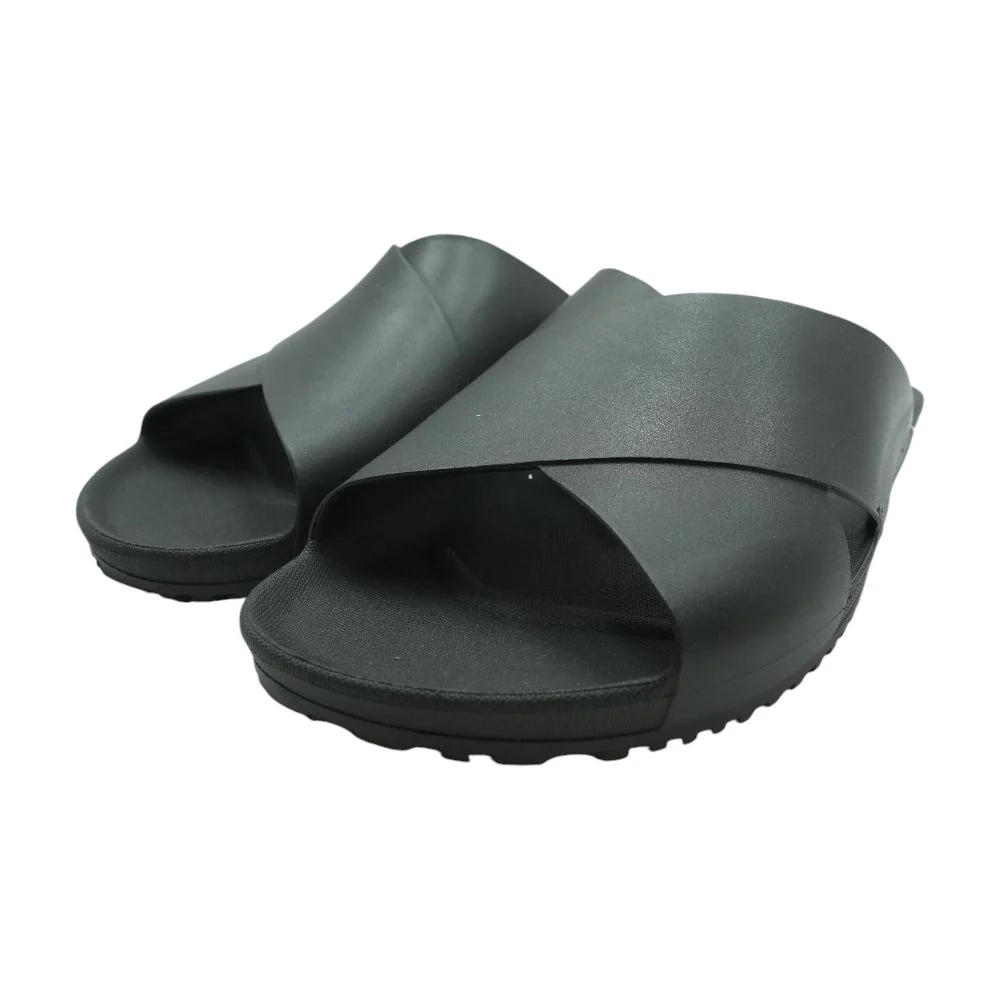 Black Casual Slide Sandals