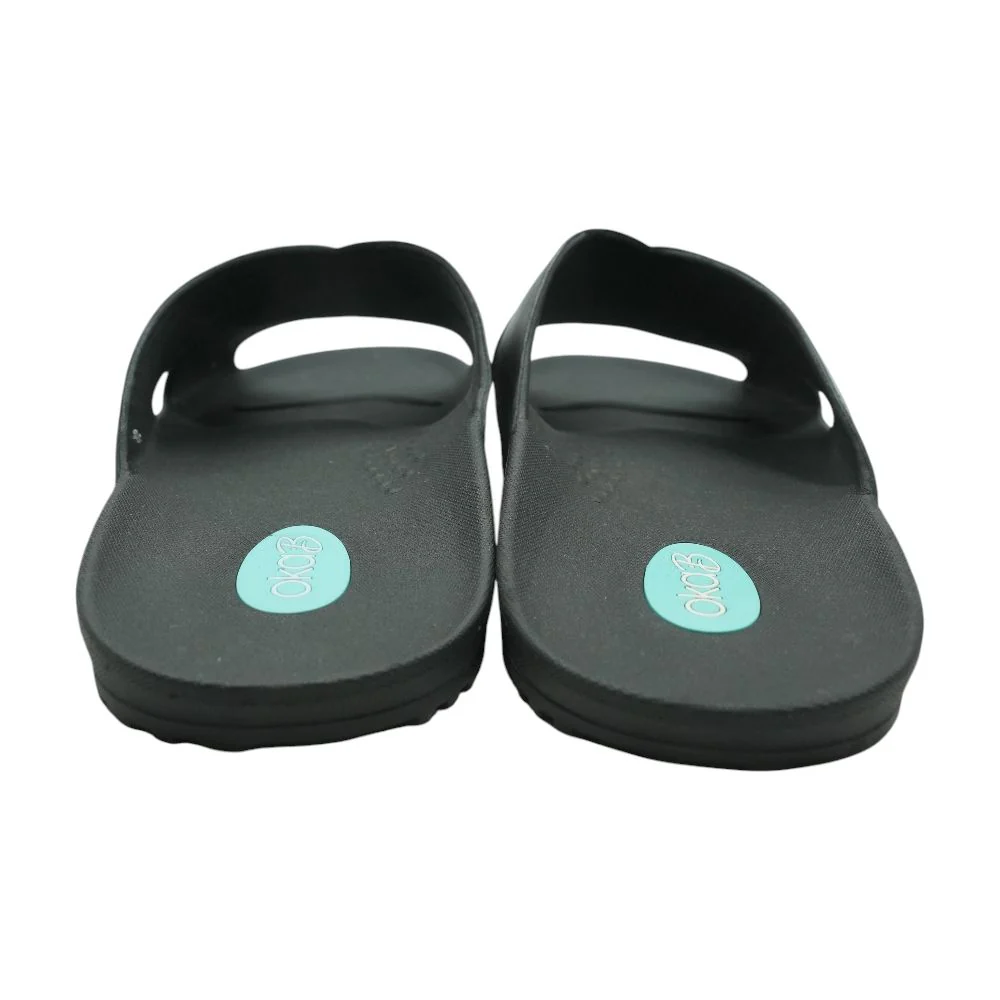 Black Casual Slide Sandals - Image 2
