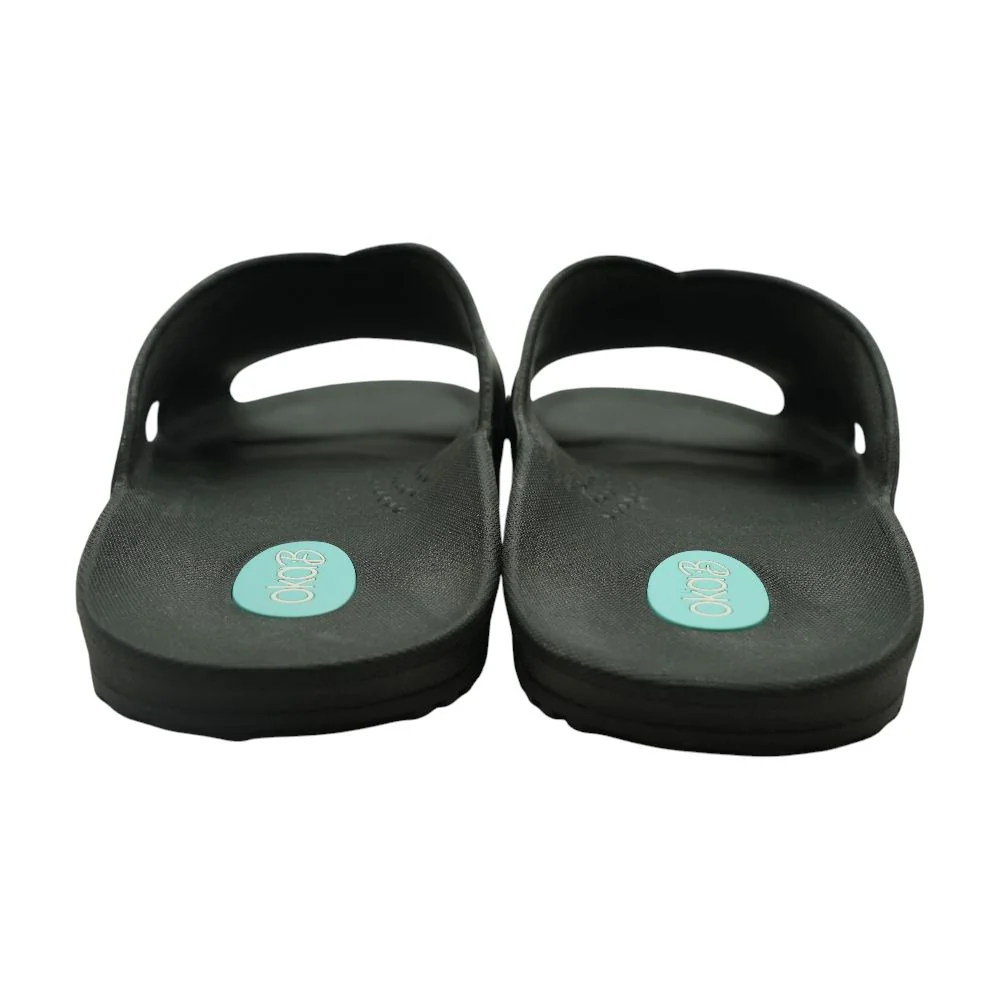 Black Casual Slide Sandals - Image 2