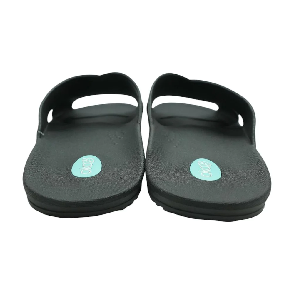 Black Casual Slide Sandals - Image 2