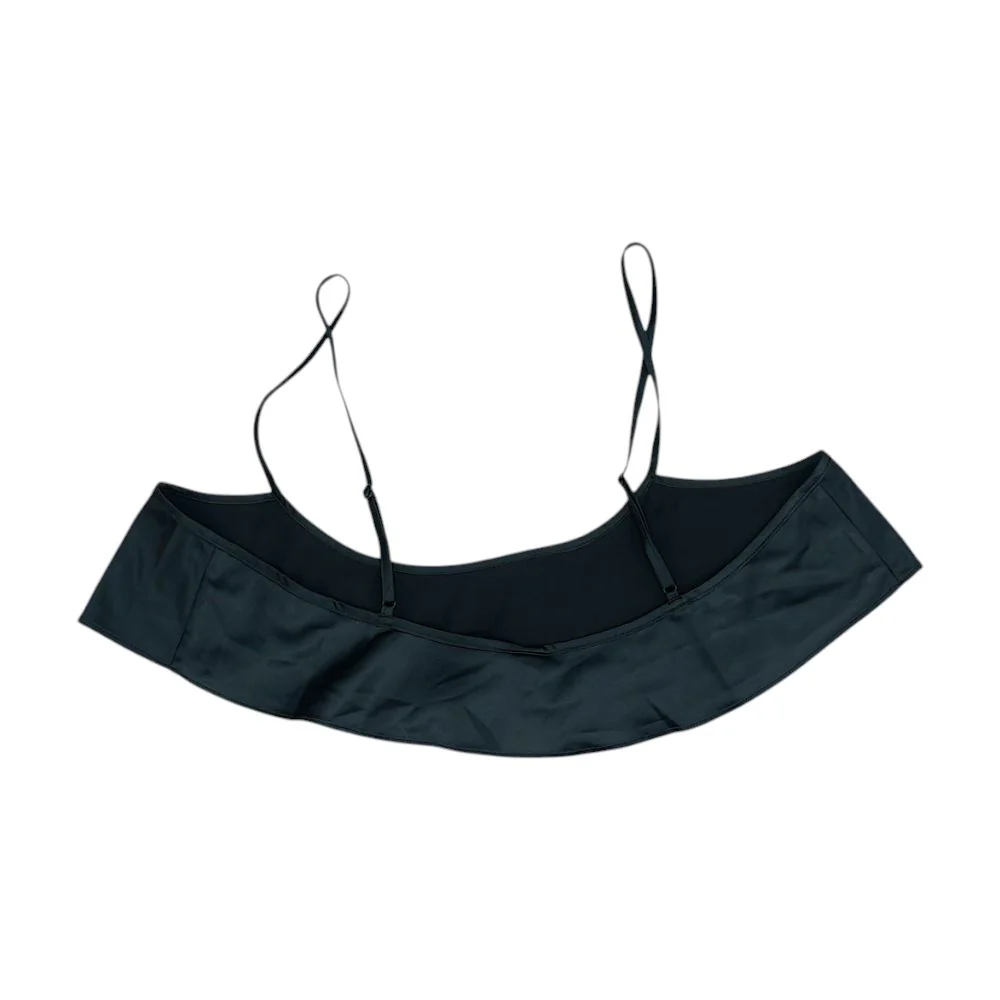 Black Cropped Blouse - Image 2