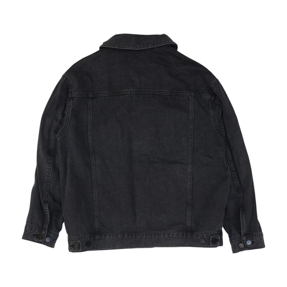 Black Denim Coat - Image 2