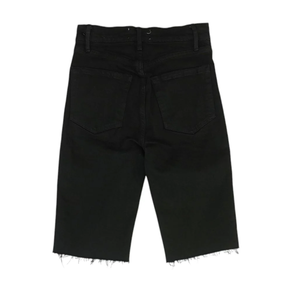 Black Denim Shorts - Image 2