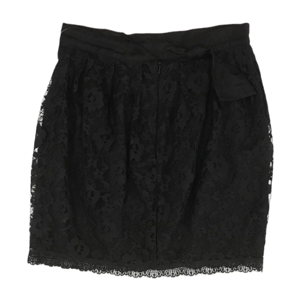 Black Embroidery Detail Mini Skirt - Image 2