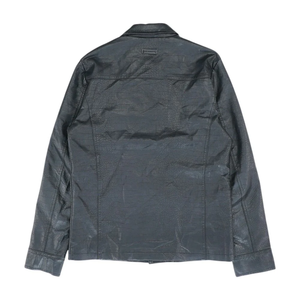 Black Faux Leather Jacket - Image 2
