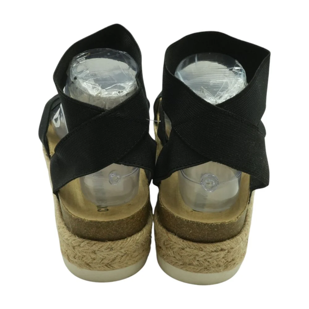 Black Flat Sandals - Image 2