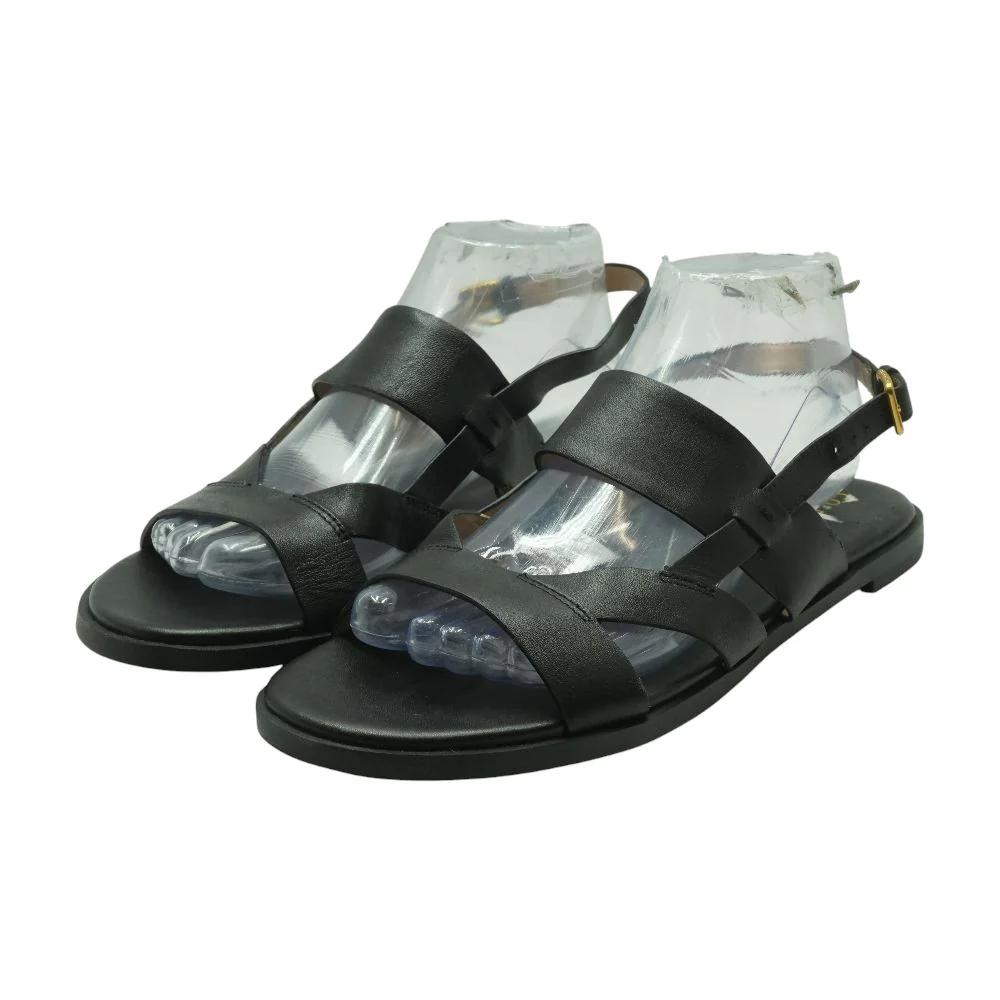 Black Flat Sandals