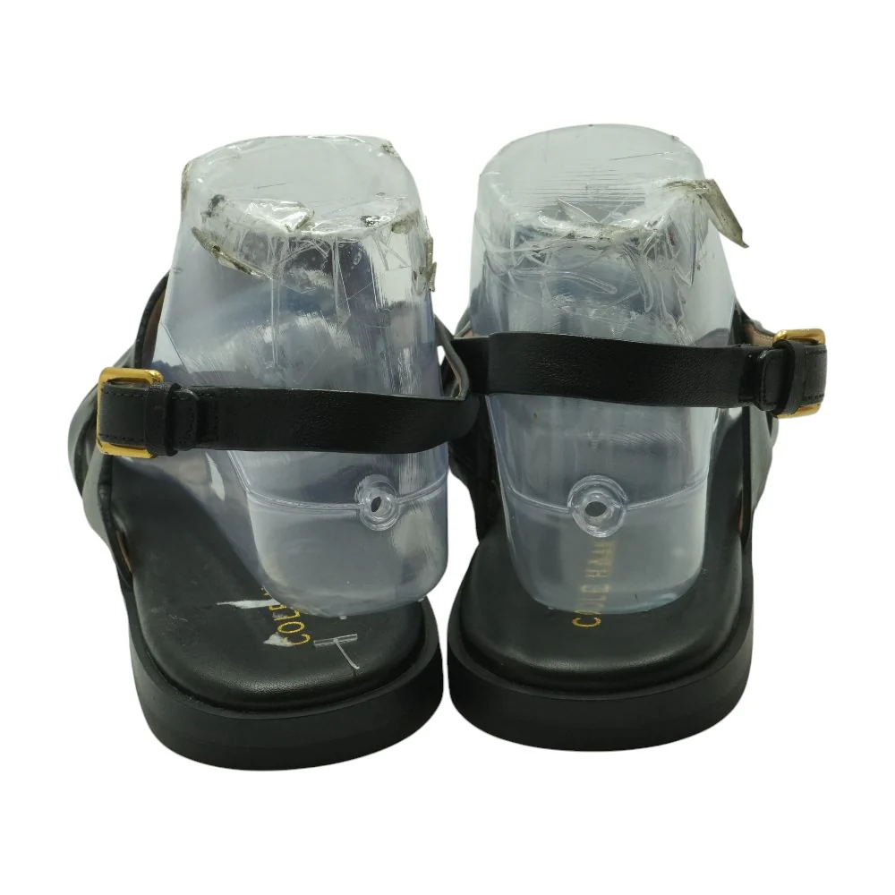 Black Flat Sandals - Image 2
