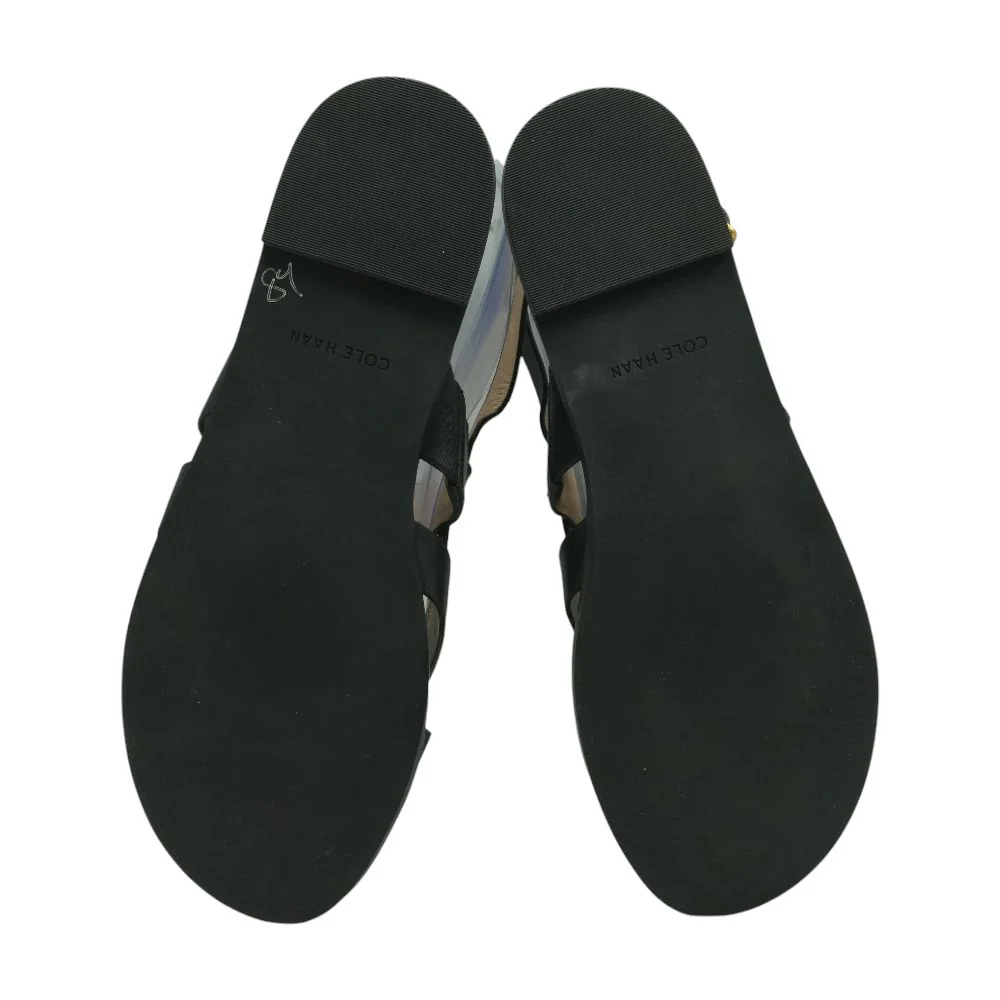 Black Flat Sandals - Image 3