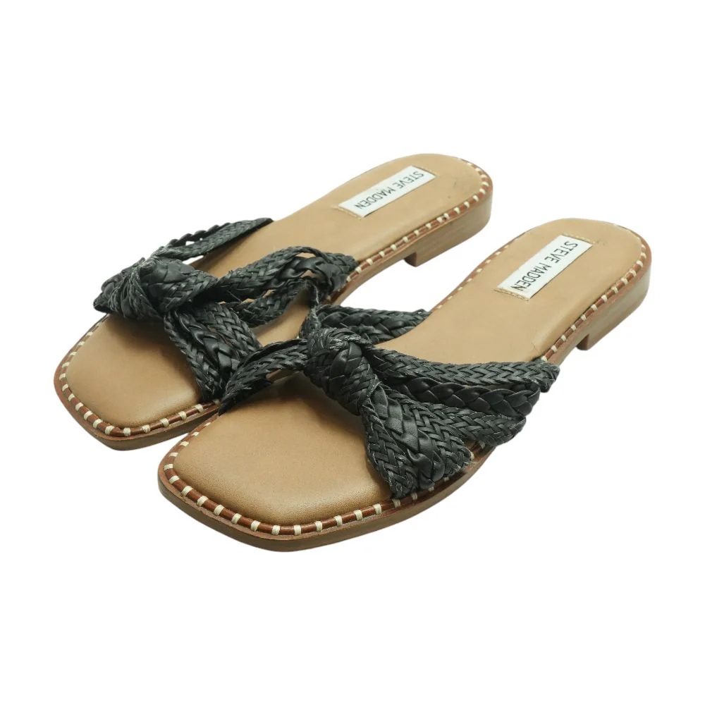 Black Flat Sandals