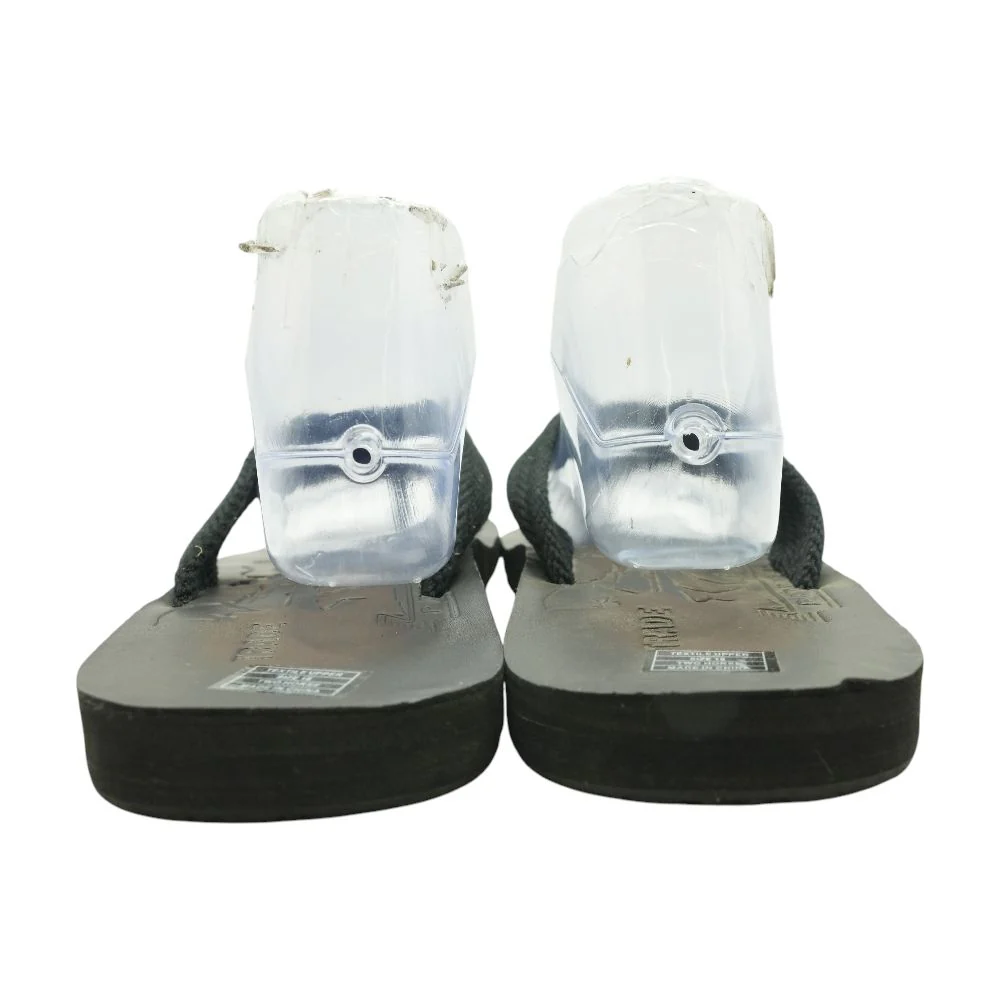 Black Flip Flop Sandals - Image 2