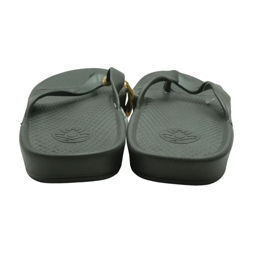 Black Flip Flop Sandals - Image 2