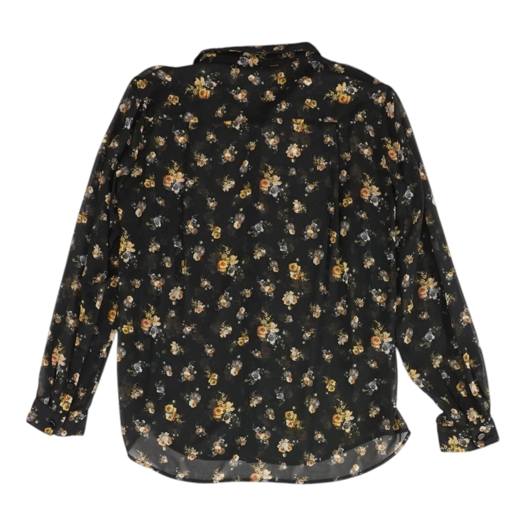 Black Floral Button Down - Image 2