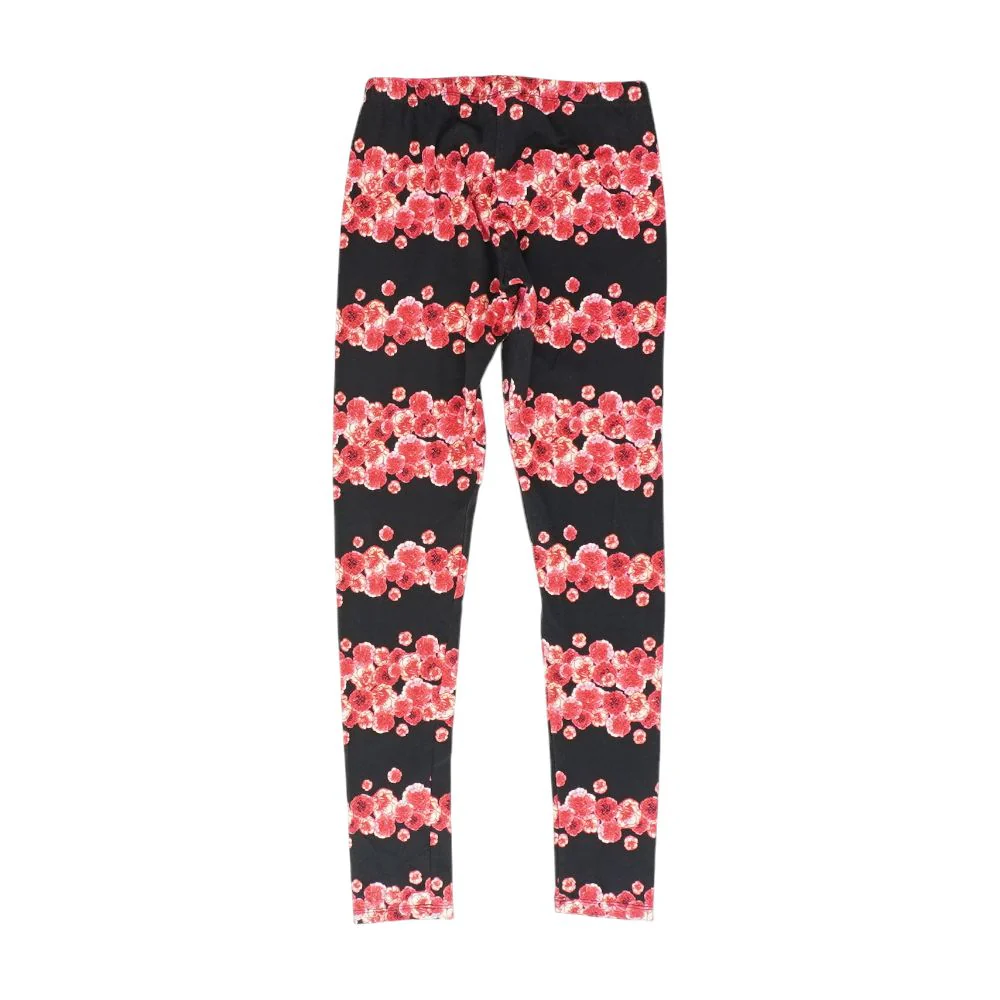 Black Floral Leggings - Image 2