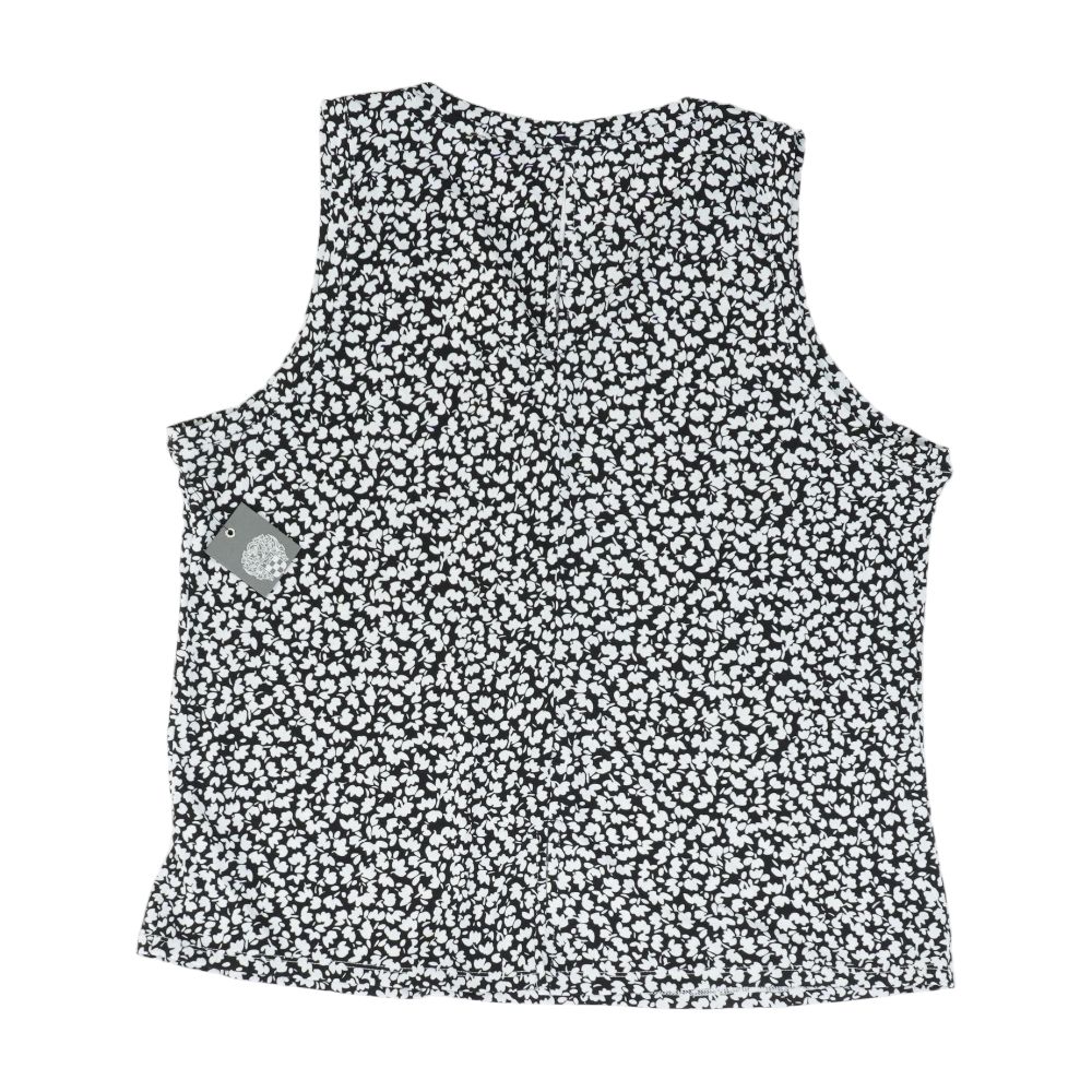 Black Floral Sleeveless Blouse - Image 5