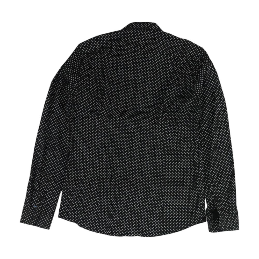Black Geometric Long Sleeve Button Down - Image 2