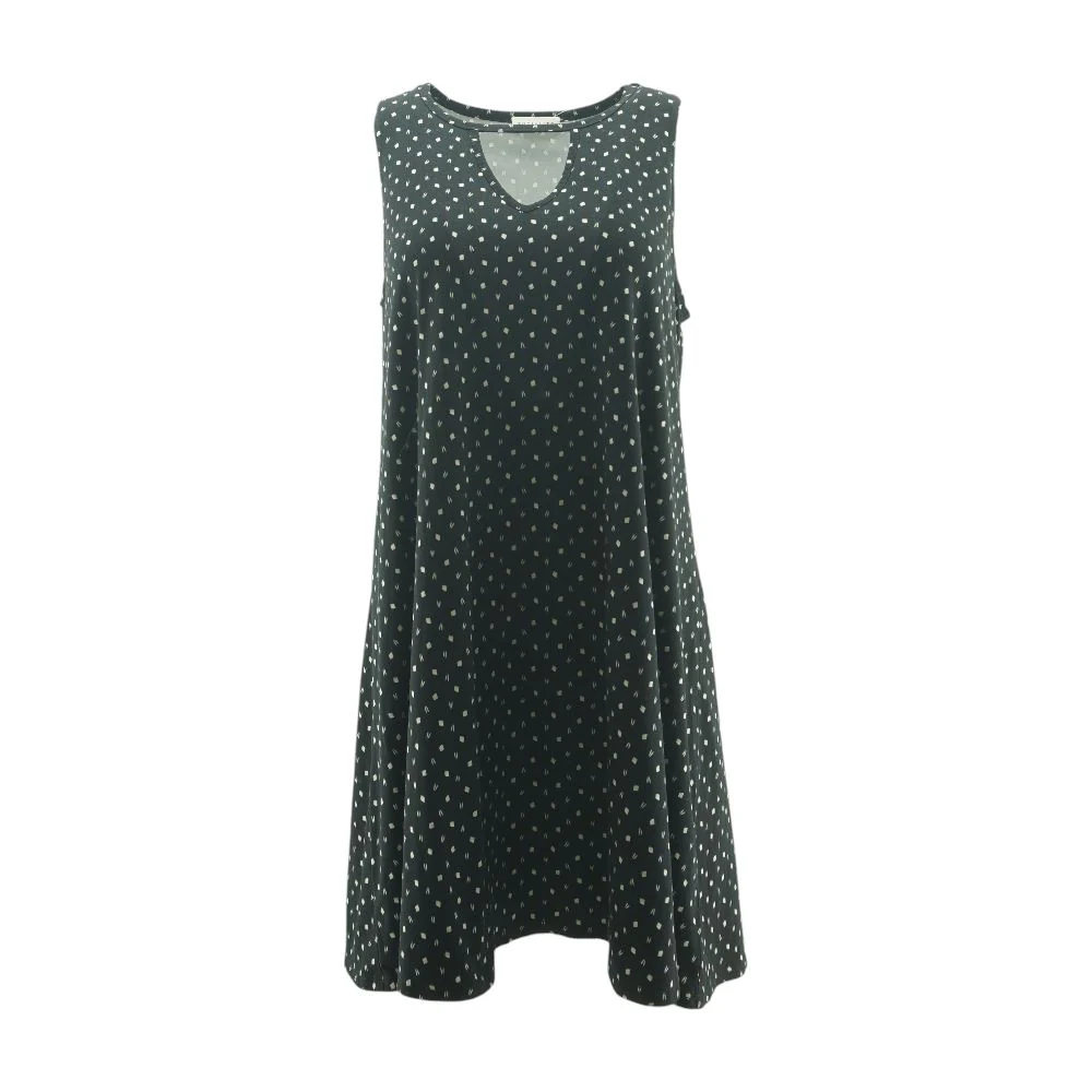 Black Geometric Mini Dress