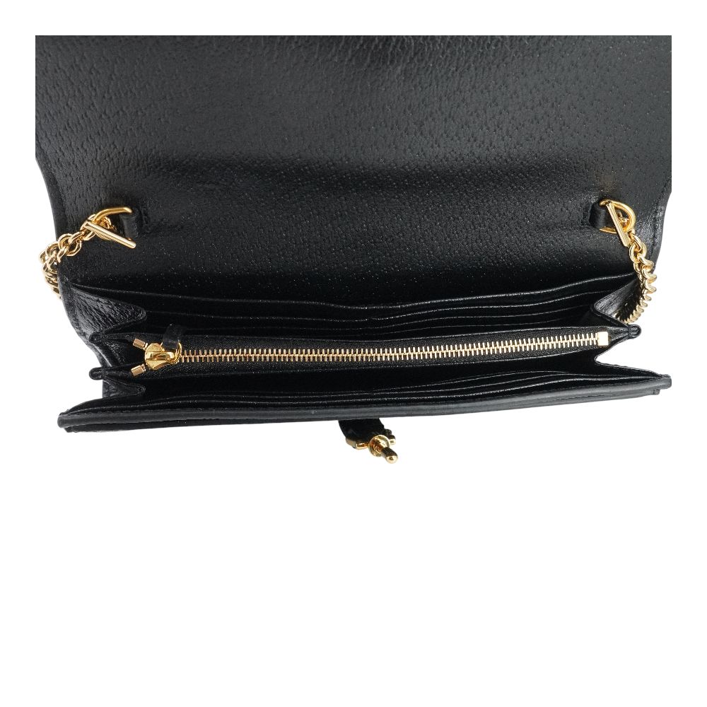Black GG Denim Jackie 1961 Wallet on Chain - Image 3