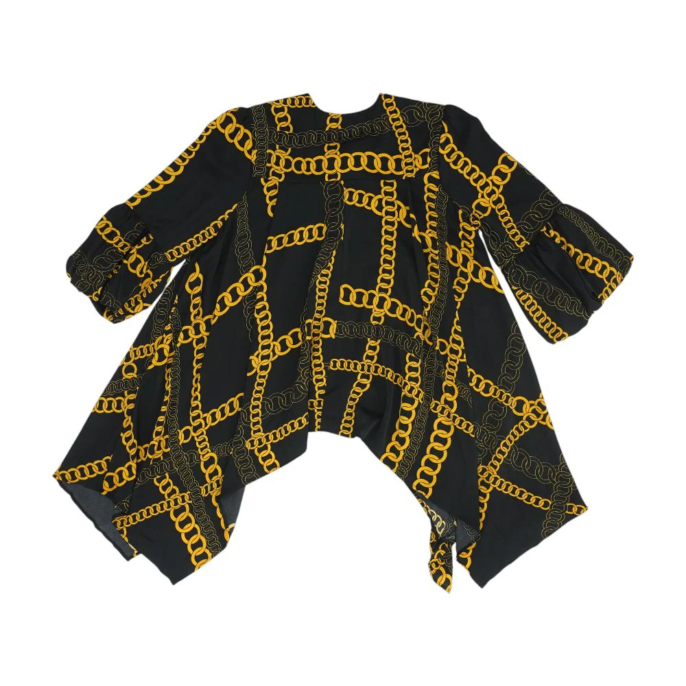 Black Graphic Blouse - Image 2