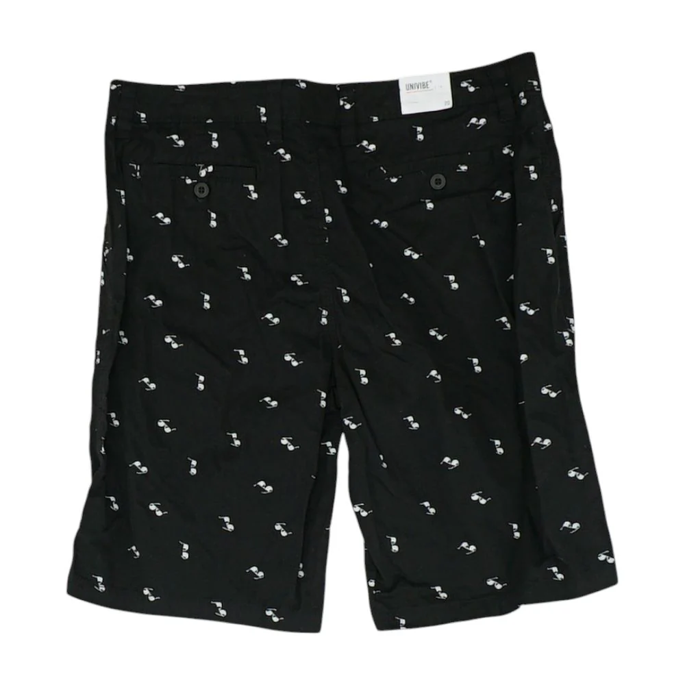 Black Graphic Chino Shorts - Image 2