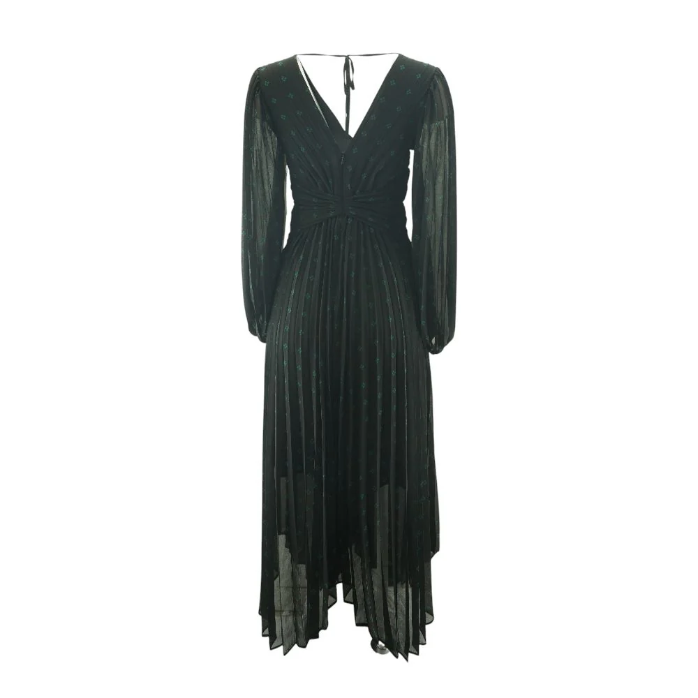 Black Graphic Maxi Dress - Image 2