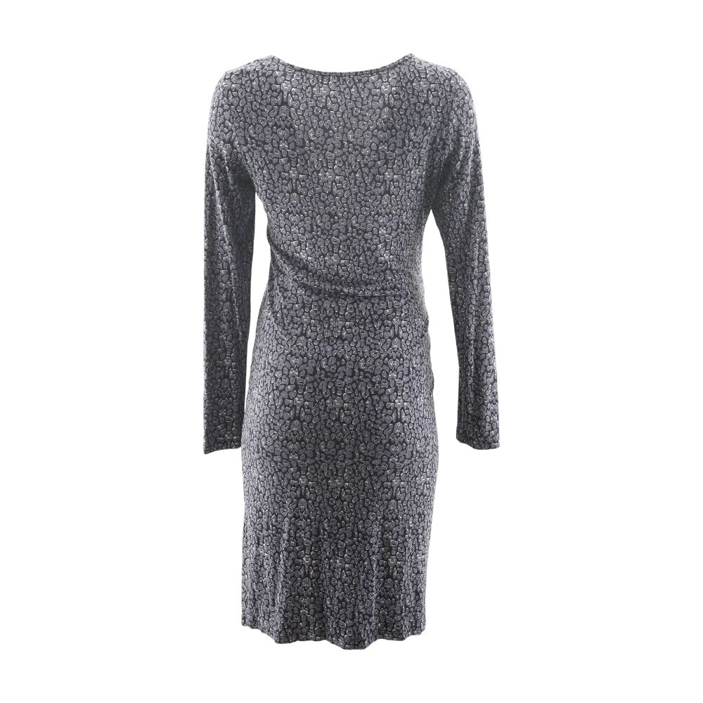 Black Graphic Midi Maternity Dress - Image 3