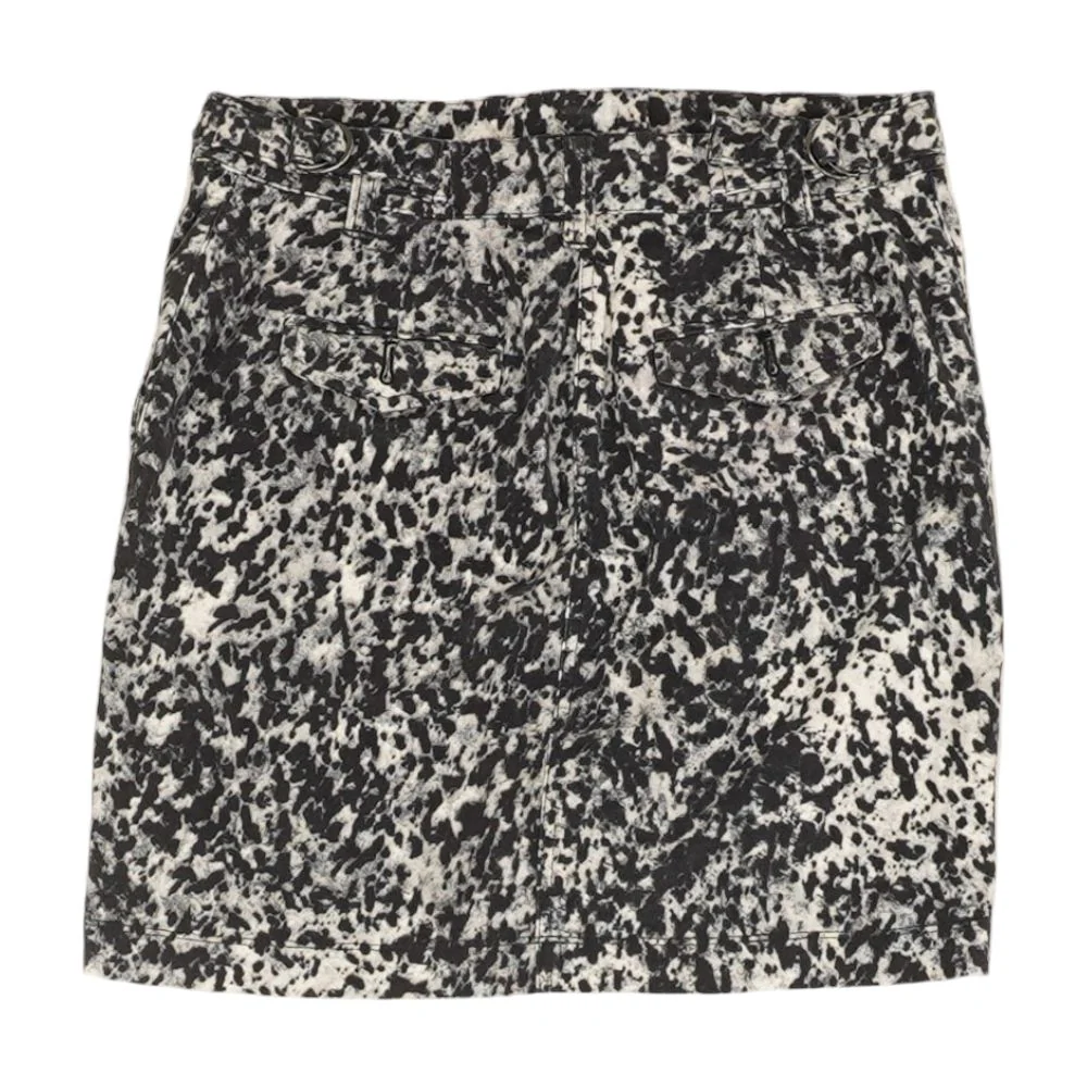 Black Graphic Mini Skirt - Image 2