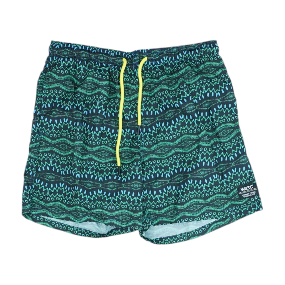 Black Graphic Swim Bottom