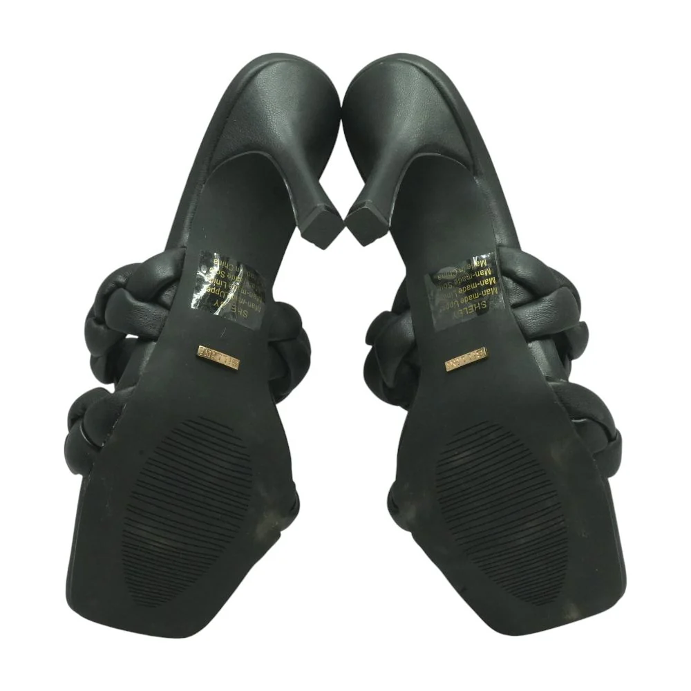 Black Heeled Sandals - Image 3