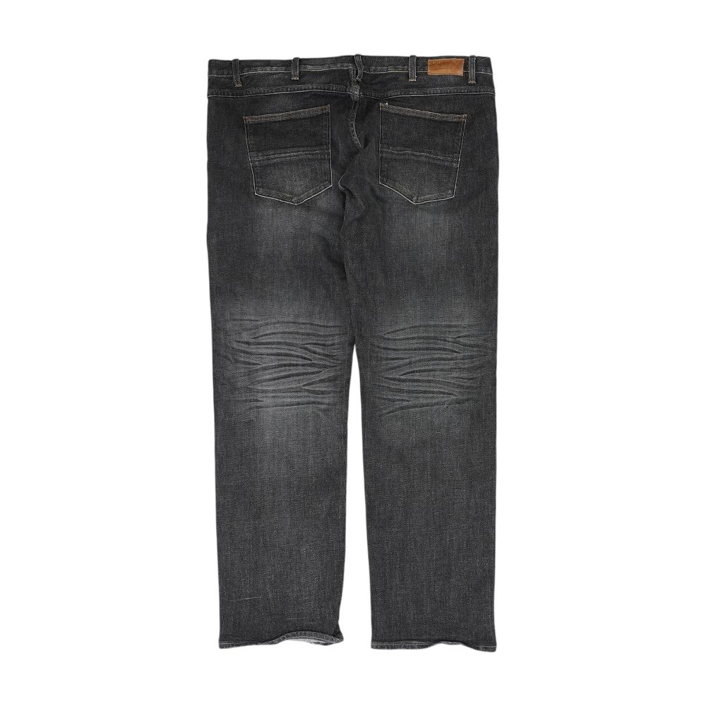 Black High Rise Straight Leg Jeans - Image 2