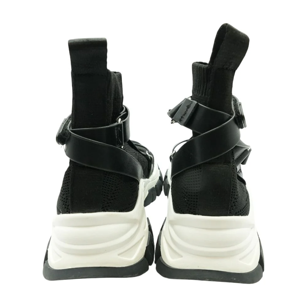 Black High Top Athletic Shoes - Image 2