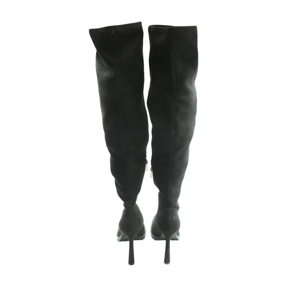 Black Knee High Boots - Image 2