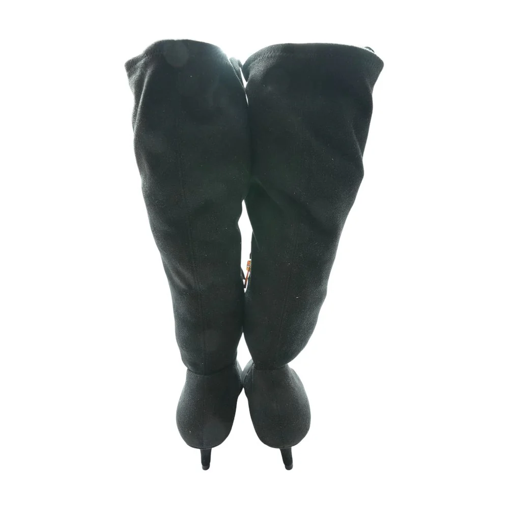 Black Knee High Boots - Image 2