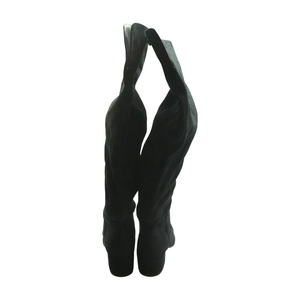 Black Knee High Boots - Image 2