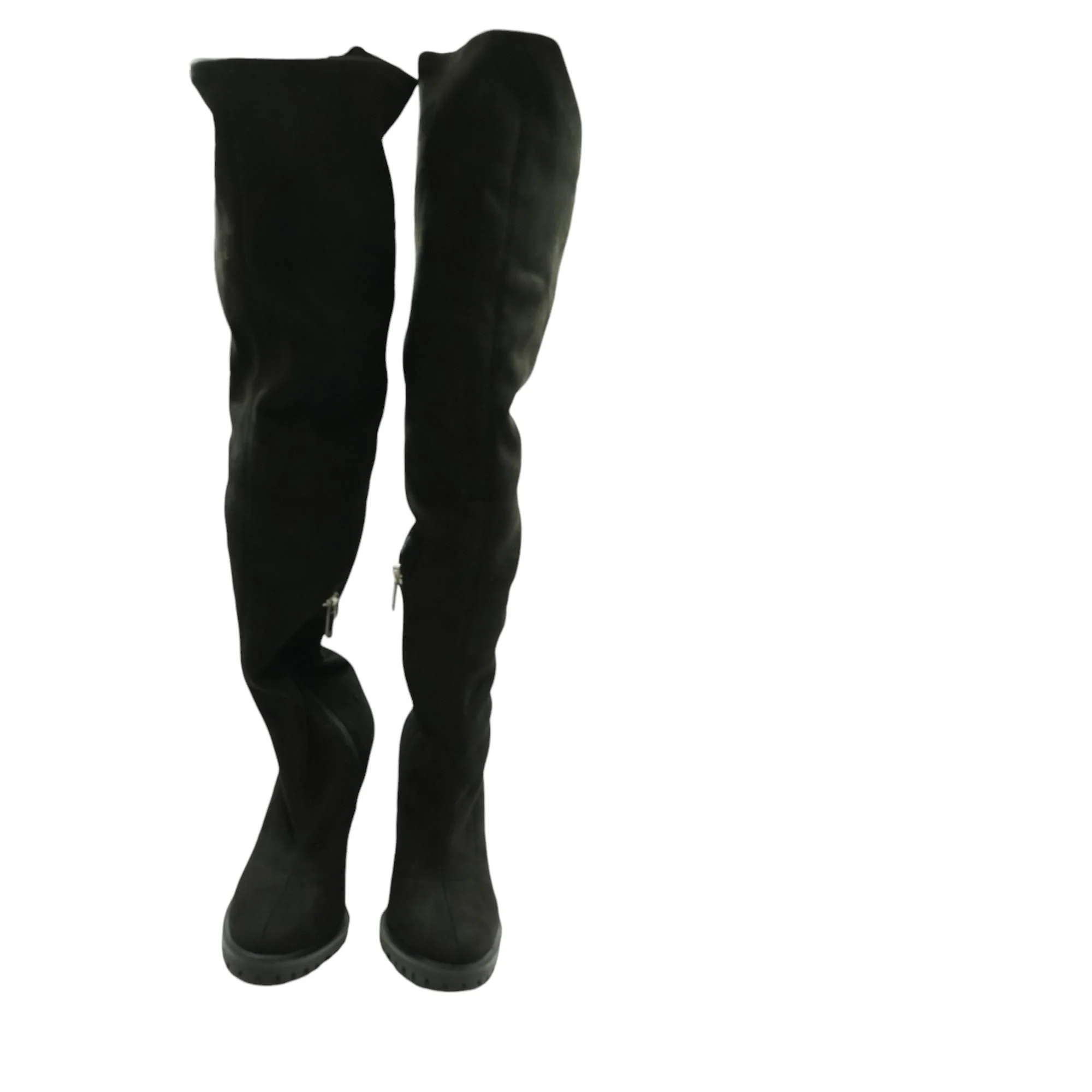 Black Knee High Boots - Image 2