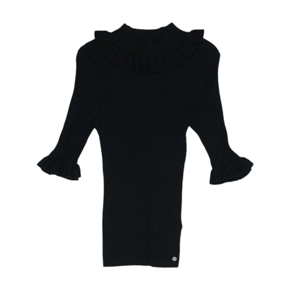 Black Knit Top
