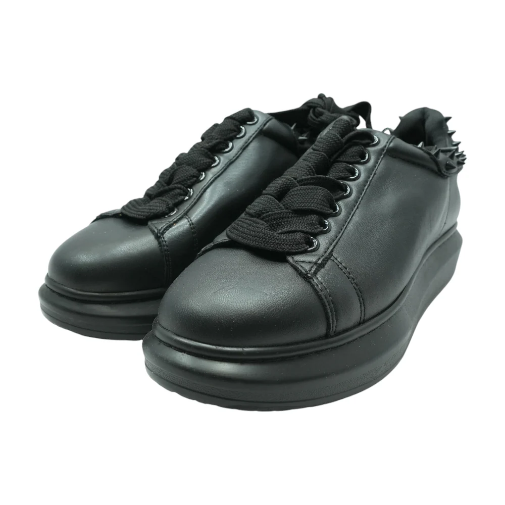 Black Lace Up Casual Shoes - Image 4