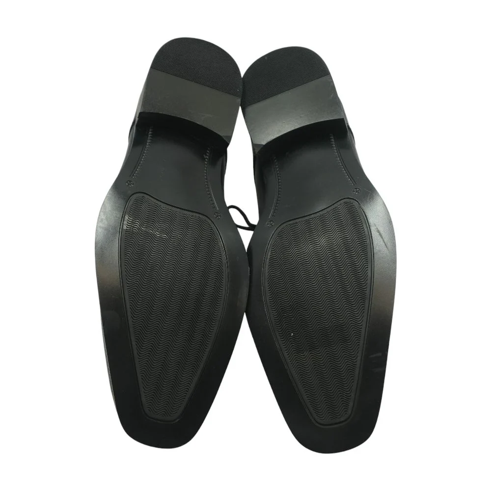 Black Leather Derby/oxford Dress Shoes - Image 3