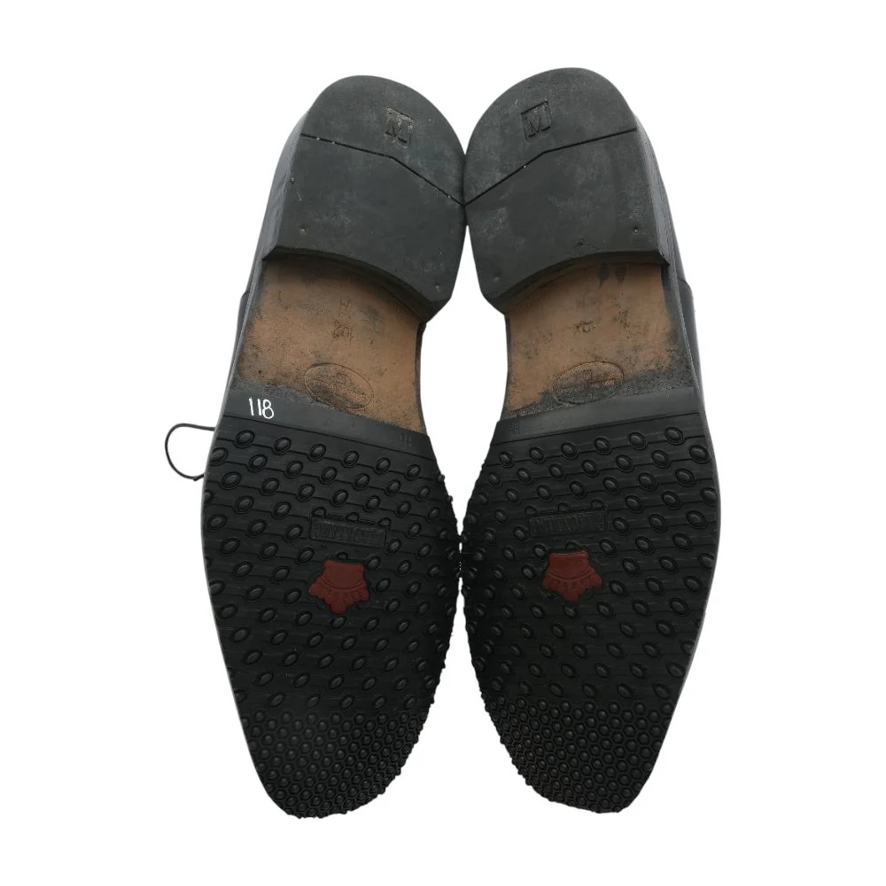 Black Leather Derby/oxford Dress Shoes - Image 3