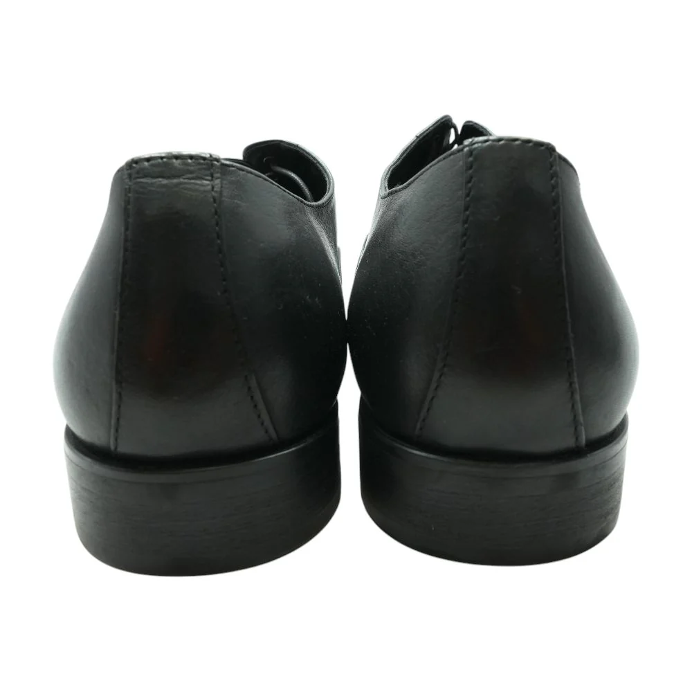 Black Leather Derby/oxford Dress Shoes - Image 4