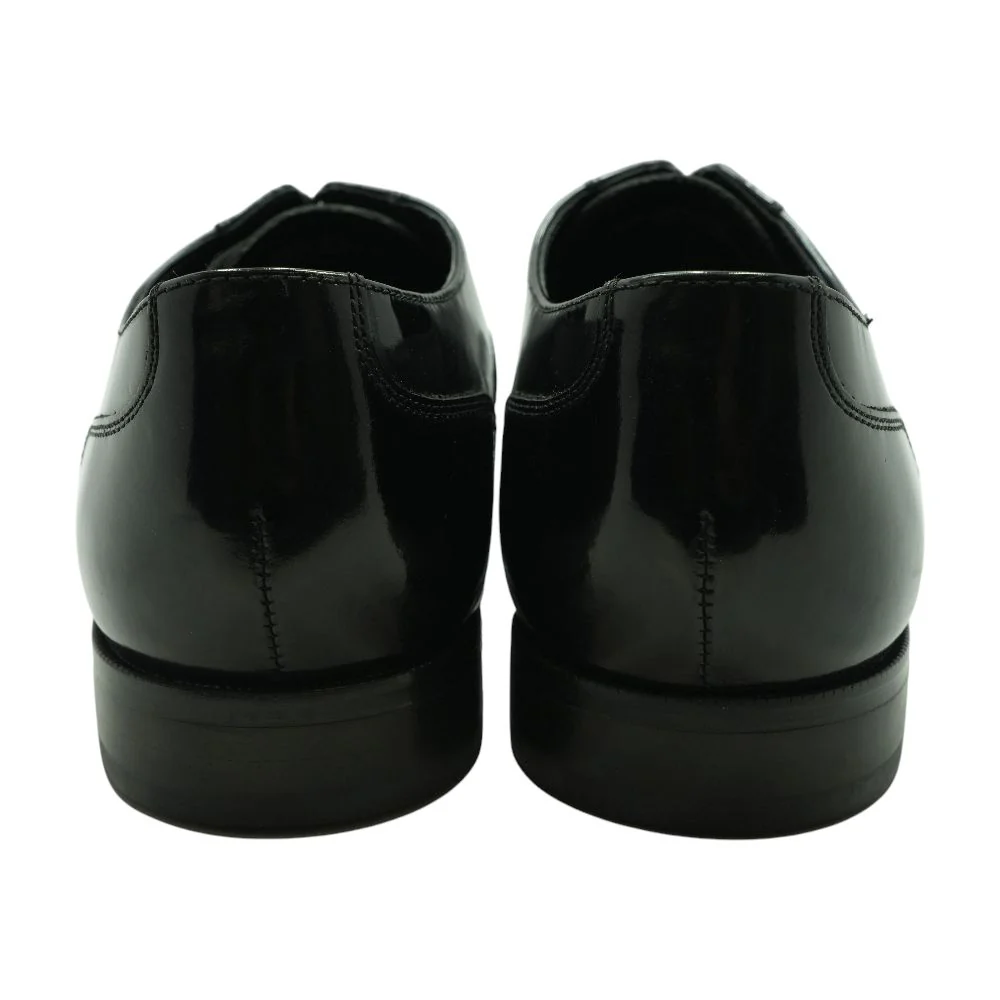Black Leather Derby/oxford Dress Shoes - Image 2