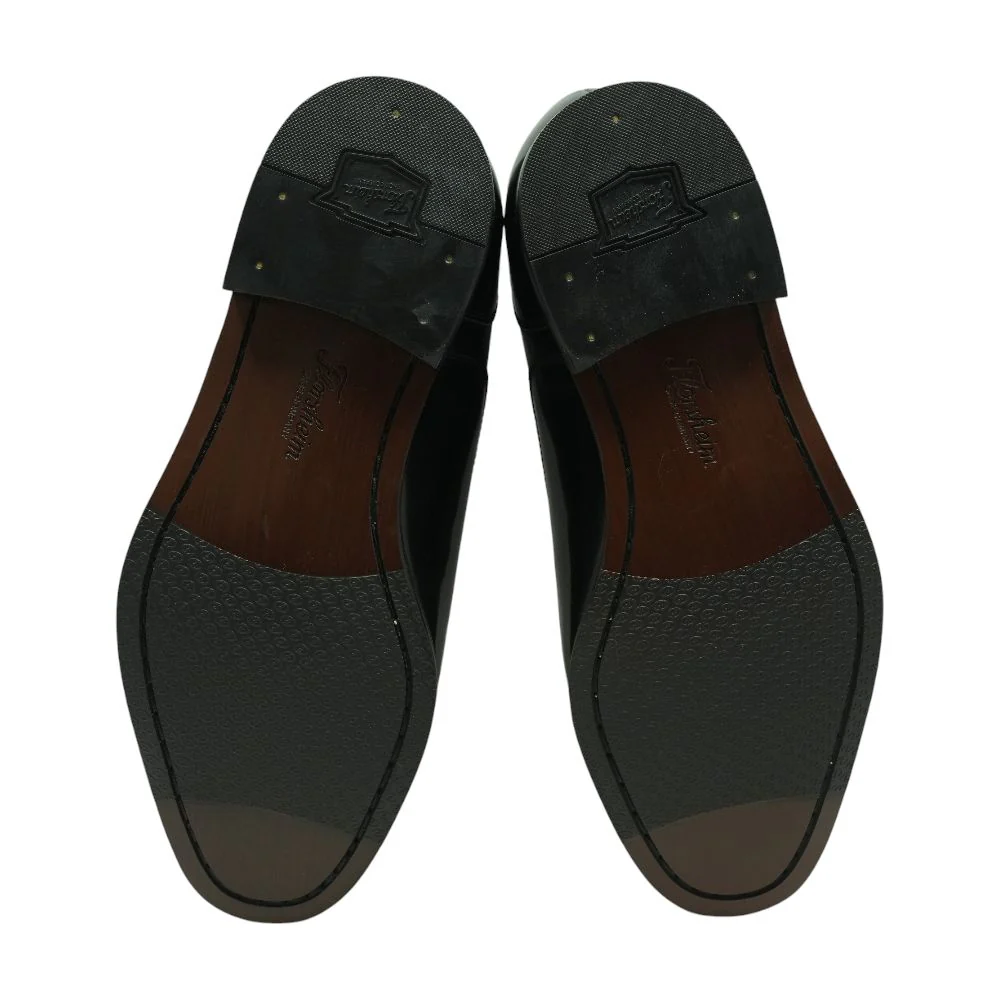 Black Leather Derby/oxford Dress Shoes - Image 3