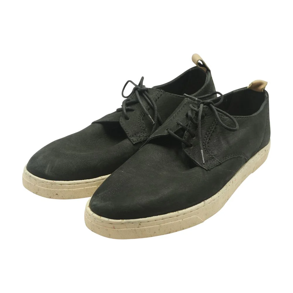 Black Leather Lace Up Casual Shoes