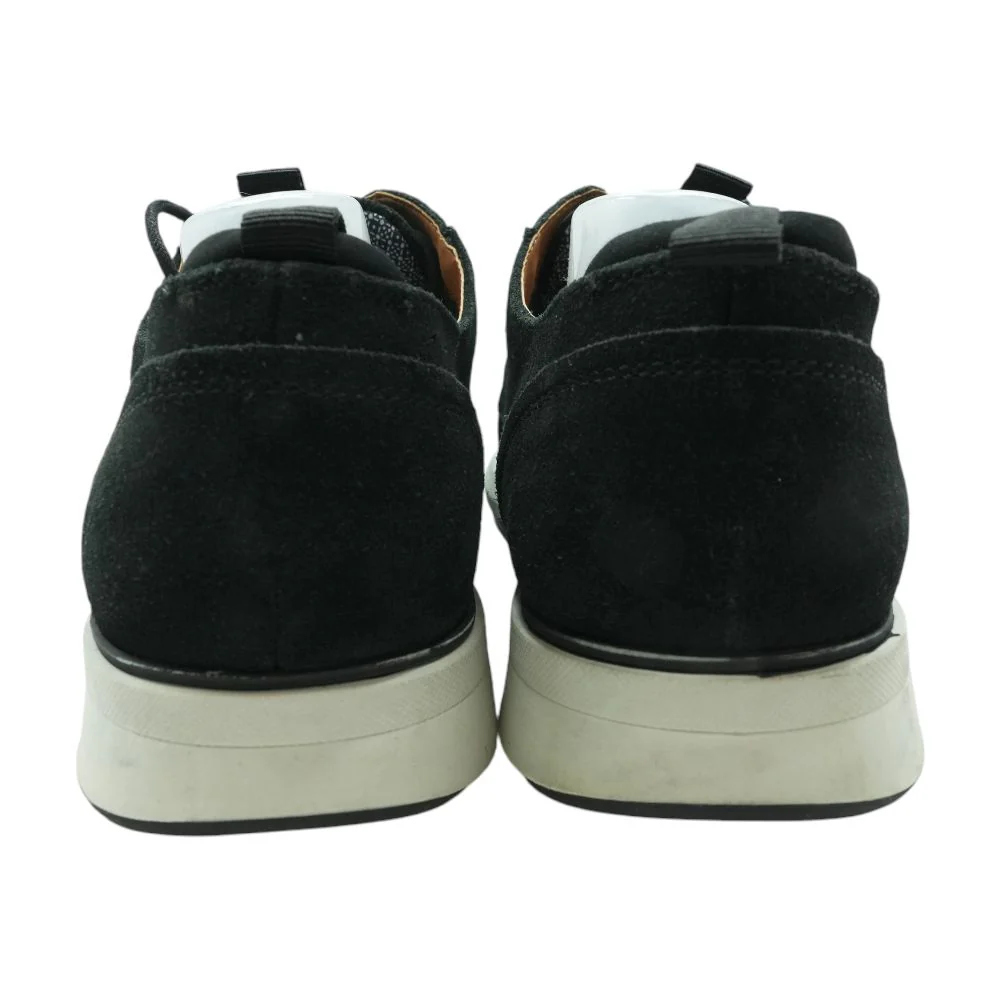 Black Leather Lace Up Casual Shoes - Image 2
