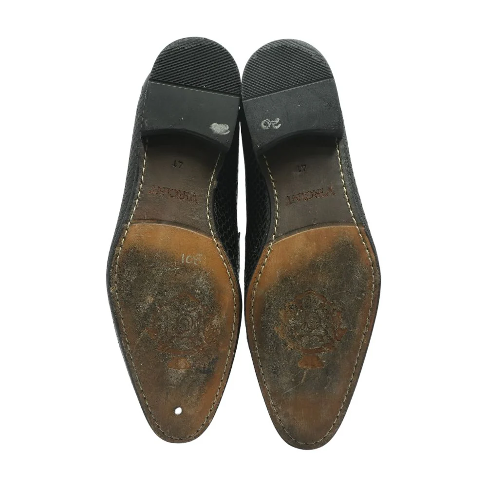 Black Leather Loafer Dress Shoes - Image 3