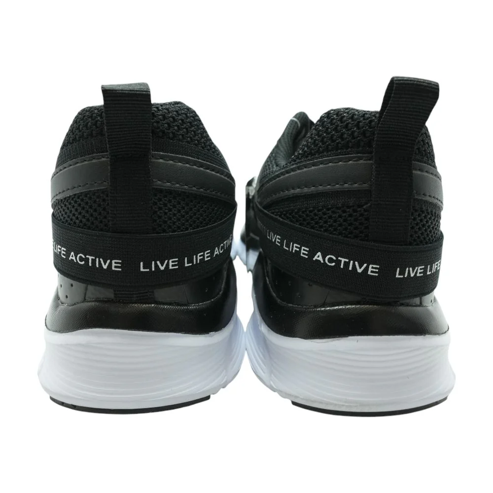 Black Low Top Athletic Shoes - Image 2