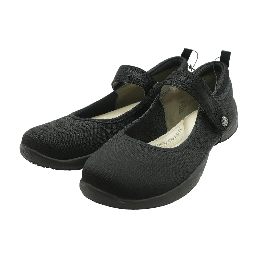 Black Mary Jane Flats - Image 2