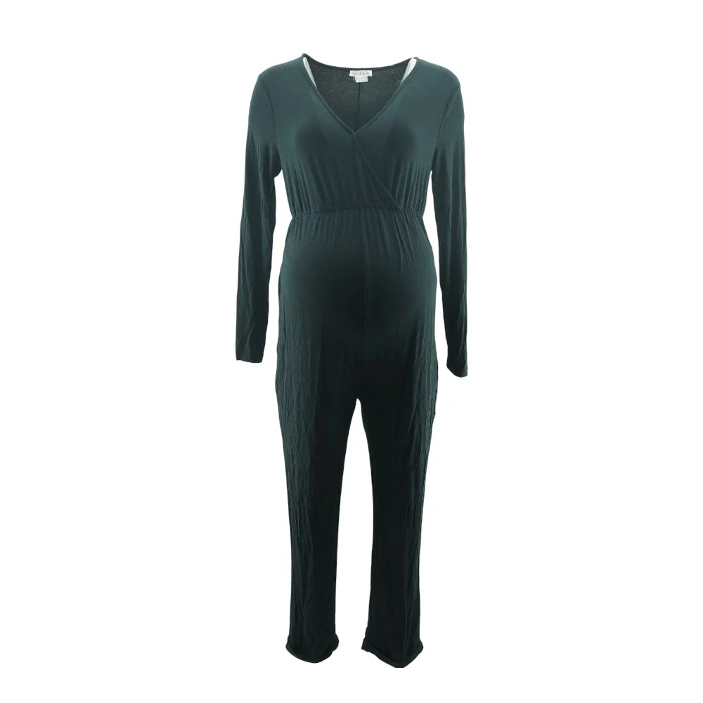 Black Maternity Jumpsuit