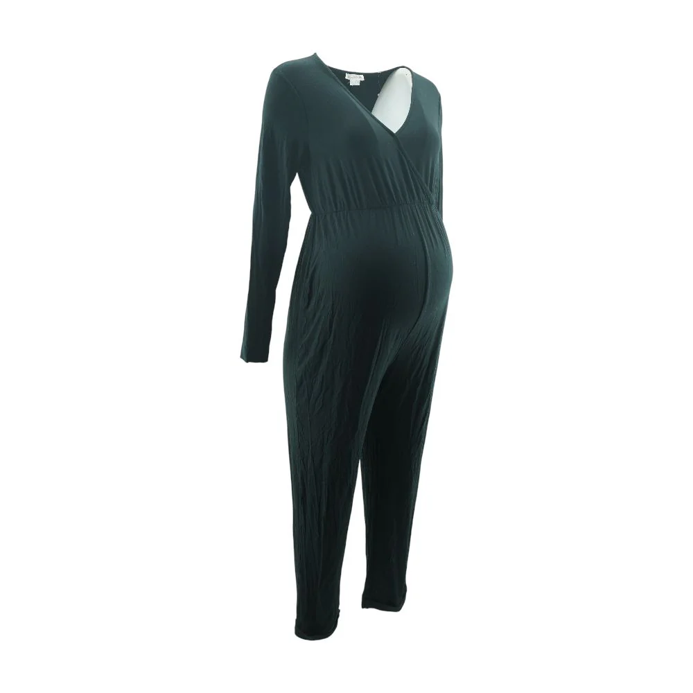 Black Maternity Jumpsuit - Image 2
